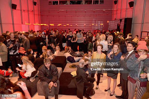 Guests attend the Audi private reception at the Whitney Museum of American Art on October 26, 2016 in New York City.