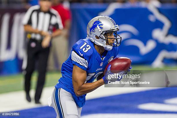 Detroit Lions wide receiver TJ Jones during game action between the Cincinnati Bengals and the Detroit Lions during a preseason game played at Ford...