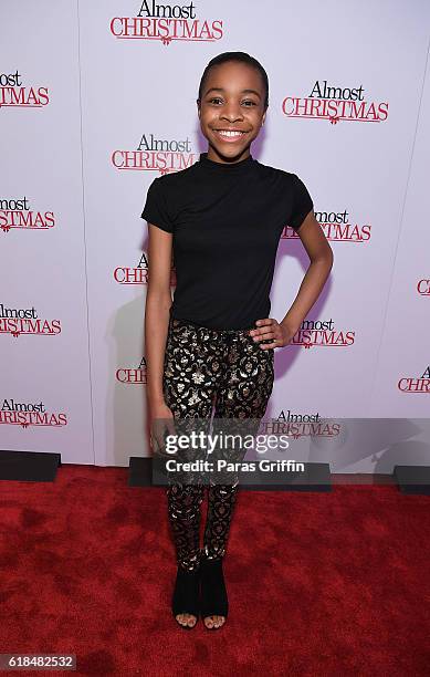 Actress Nadej Bailey attends "Almost Christmas" Atlanta screening at Regal Cinemas Atlantic Station Stadium 16 on October 26, 2016 in Atlanta,...