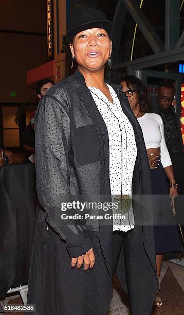 Actress Queen Latifah attends "Almost Christmas" Atlanta screening at Regal Cinemas Atlantic Station Stadium 16 on October 26, 2016 in Atlanta,...