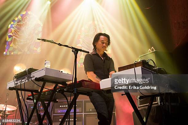 Derry deBorja of Jason Isbell and The 400 Unit performs at The Joy Theater on October 23, 2016 in New Orleans, Louisiana.
