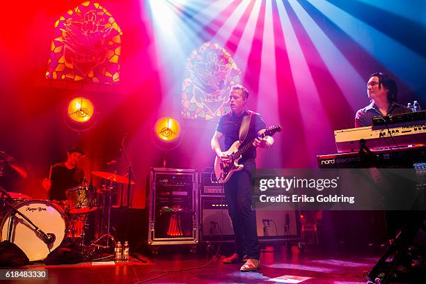 Chad Gamble, Jason Isbell and Derry deBorja perform at The Joy Theater on October 23, 2016 in New Orleans, Louisiana.