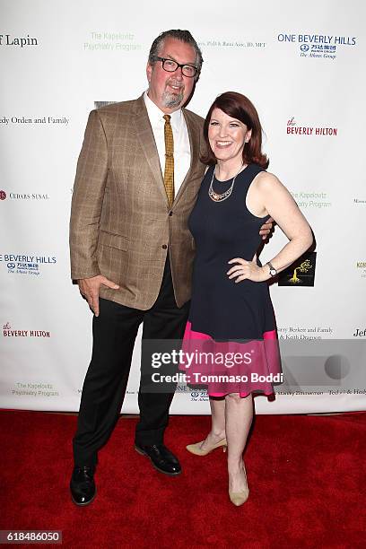 Kate Flannery and Chris Haston attend the 42nd Annual Maple Ball at Montage Hotel on October 26, 2016 in Beverly Hills, California.