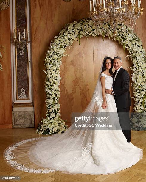 George Clooney and Amal Alamuddin Wedding on September 27, 2014 in Venice, Italy.