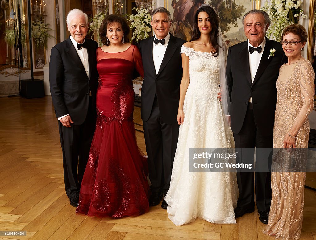 George Clooney and Amal Alamuddin pose with parents Nina Bruce... News ...