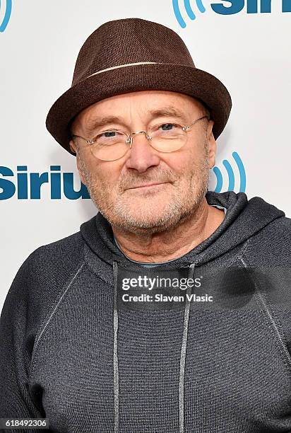 Musician Phil Collins visits SiriusXM Studio on October 26, 2016 in New York City.