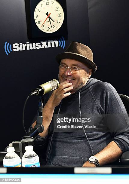 Musician Phil Collins visits "Volume" at SiriusXM Studio on October 26, 2016 in New York City.