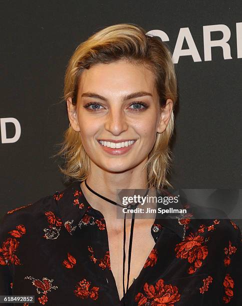 Model Rose Smith attends the UNIQLO Fall/Winter 2016 Carine Roitfeld Collection launch at UNIQLO on October 26, 2016 in New York City.