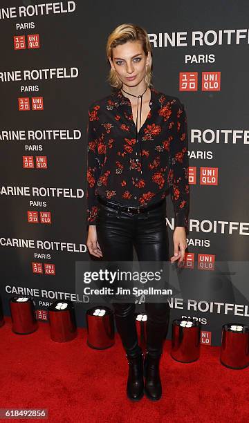 Model Rose Smith attends the UNIQLO Fall/Winter 2016 Carine Roitfeld Collection launch at UNIQLO on October 26, 2016 in New York City.