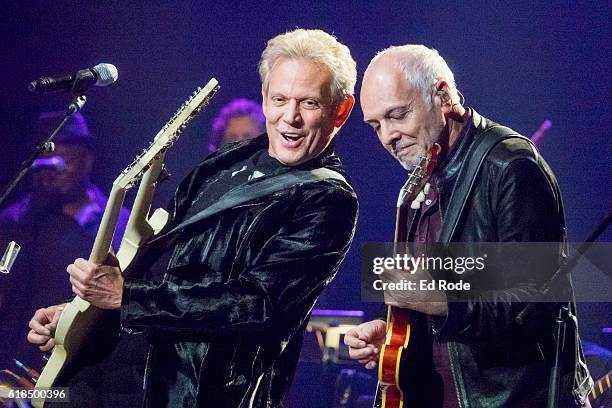 Don Felder and Peter Frampton perform at Nashville Municipal Auditorium on October 26, 2016 in Nashville, Tennessee.