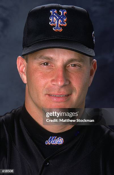 Darren Bragg of the New York Mets poses for a studio portrait during Spring Training at Thomas J. White Stadium in Port St. Lucie, Florida.Mandatory...