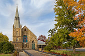 St. Paul's Lutheran Church in evening in Hahndorf, South Australia