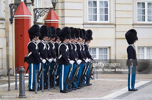 denmark, zealand, copenhagen, exterior - honor guard stock pictures, royalty-free photos & images