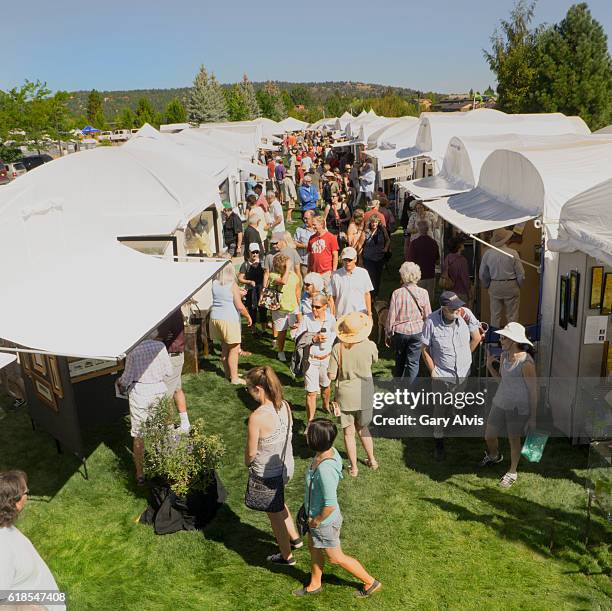 art in the high desert,bend,oregon,usa - espetáculo de arte imagens e fotografias de stock