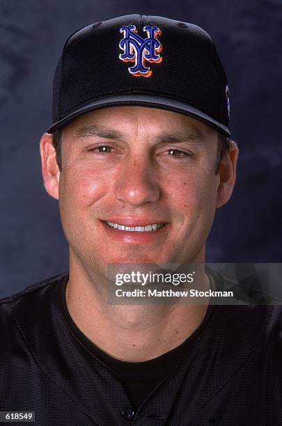 Robin Ventura of the New York Mets poses for a studio portrait during Spring Training at Thomas J. White Stadium in Port St. Lucie, Florida.Mandatory...