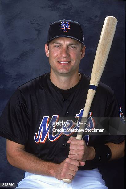 Robin Ventura of the New York Mets poses for a studio portrait during Spring Training at Thomas J. White Stadium in Port St. Lucie, Florida.Mandatory...