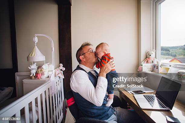 please stop crying so daddy can work - man yelling stop stock pictures, royalty-free photos & images