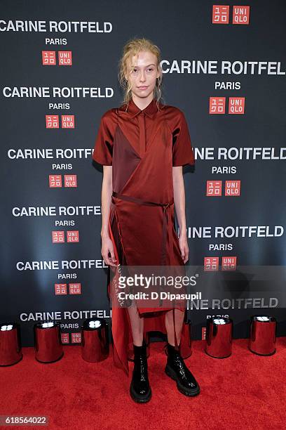 Lauren Taylor attends the UNIQLO Fall/Winter 2016 Carine Roitfeld Collection Launch at UNIQLO on October 26, 2016 in New York City.