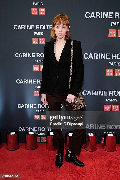 Rhiannon McConnell attends the UNIQLO Fall/Winter 2016 Carine Roitfeld Collection Launch at UNIQLO on October 26, 2016 in New York City.