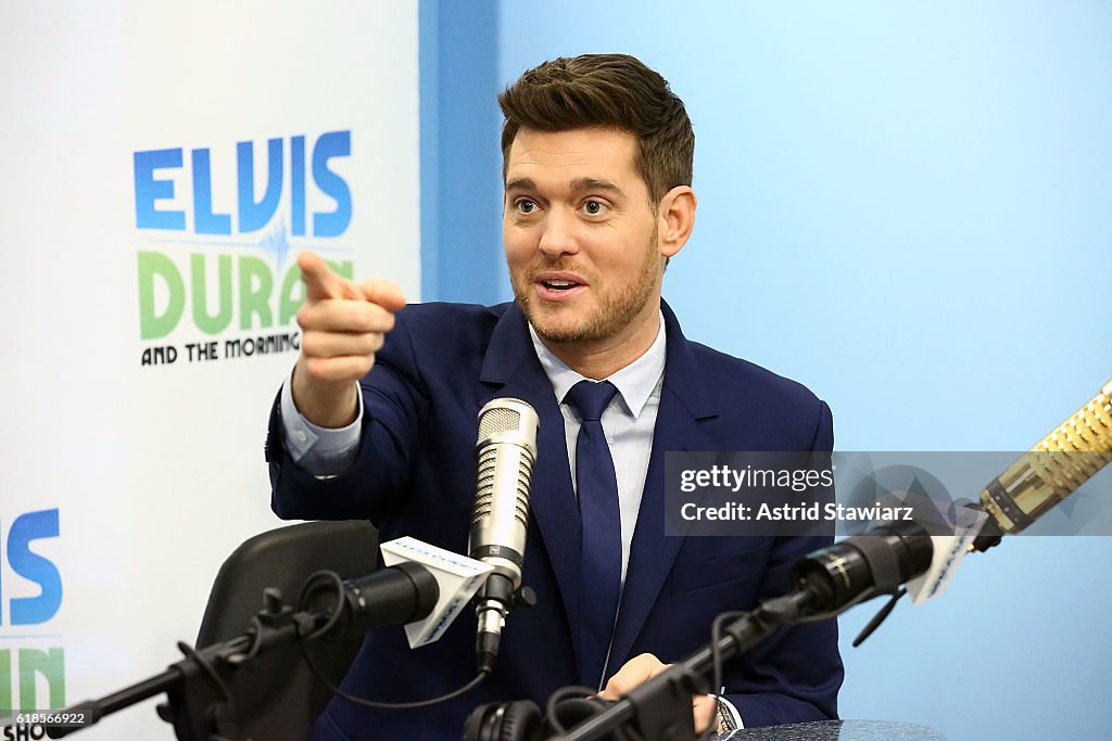 Michael Buble Visits "The Elvis Duran Z100 Morning Show"