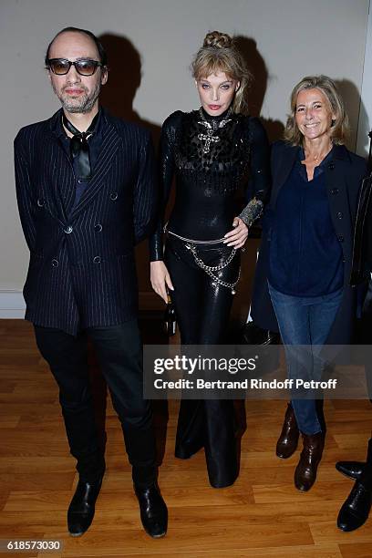 Singers Nicolas Ker, Arielle Dombasle and Journalist Claire Chazal attend Arielle Dombasle and Nicolas Ker perform for the release of the Album "La...