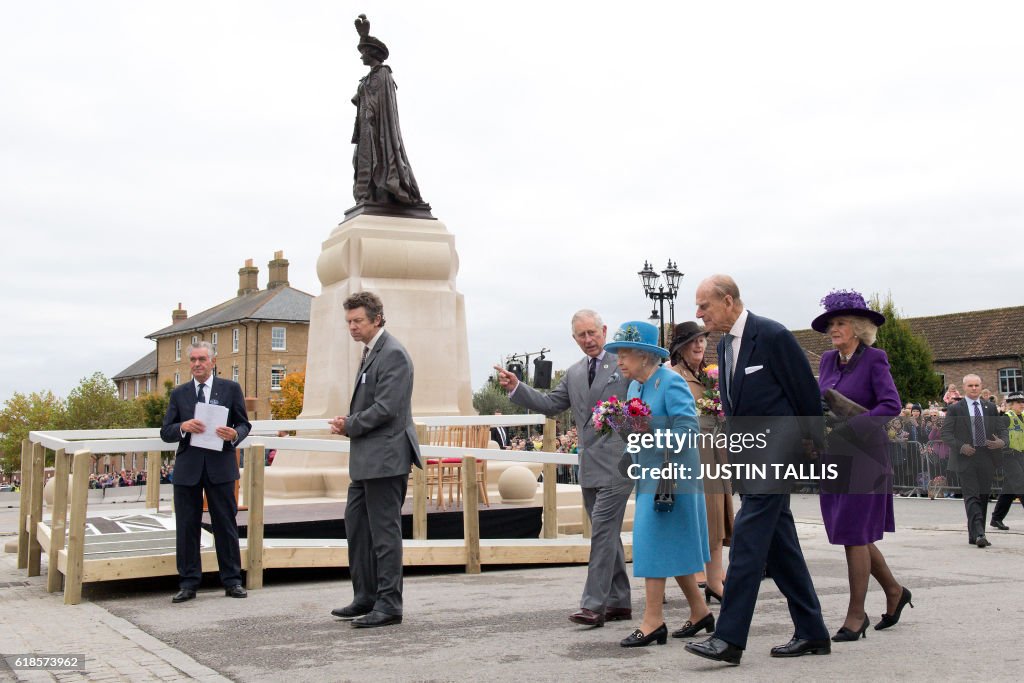 BRITAIN-ROYALS-POUNDBURY