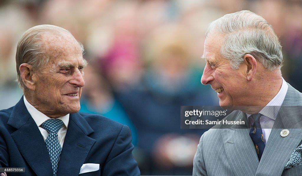 The Queen, Duke Of Edinburgh, Prince Of Wales & Duchess Of Cornwall Visit Poundbury