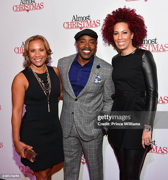 Heather Packer, Will Packer and Lyn Talbert attend "Almost Christmas" Atlanta Screening at Regal Atlantic Station on October 26, 2016 in Atlanta,...