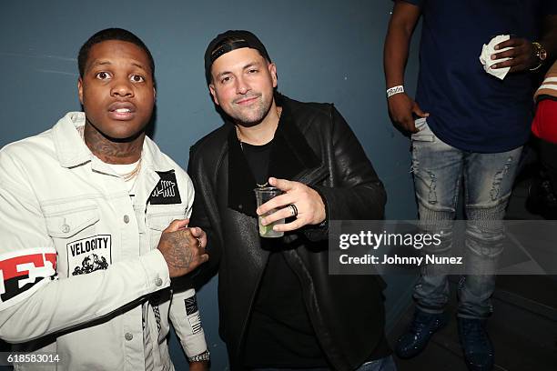 Lil Durk and DJ Prostyle attend the Powerhouse Pre-Party at Stage 48 on Octobr 26, 2016 in New York City.