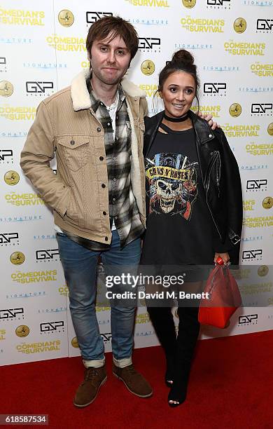 James Buckley and Clair Meek attend the UK Premiere of "The Comedian's Guide To Survival" at Vue Piccadilly on October 27, 2016 in London, England.