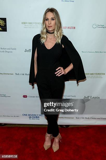 Host Samantha Schacher arrives for the 42nd Annual Maple Ball at The Montage Hotel on October 26, 2016 in Beverly Hills, California.