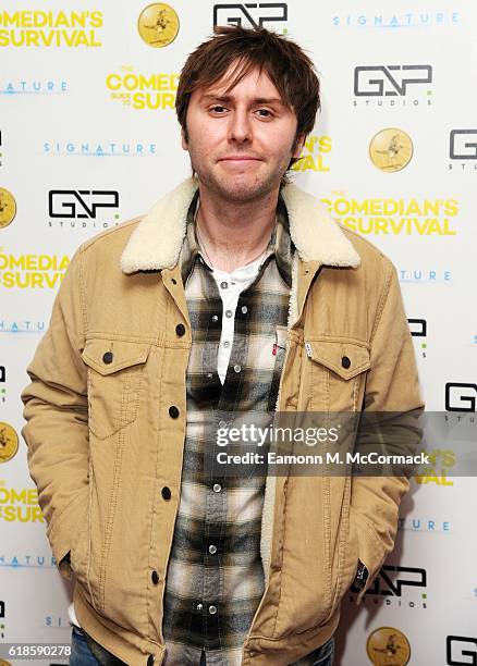 James Buckley attends the photocall for "The Comedian's Guide To Survival" at Vue Piccadilly on October 27, 2016 in London, England.