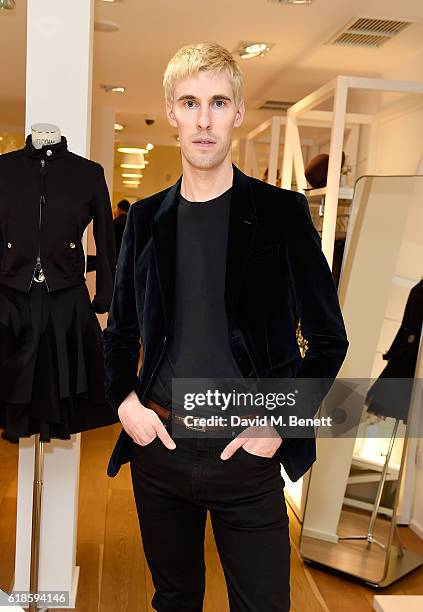 Clym Evernden attends the High Everyday Couture Collection Presentation by Claire Campbell hosted by Jasmine Guinness and Jade Parfitt on October 27,...
