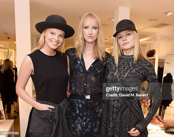 Jade Parfitt and models attend the High Everyday Couture Collection Presentation by Claire Campbell hosted by Jasmine Guinness and Jade Parfitt on...