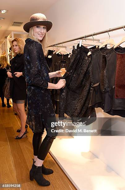 Jade Parfitt attends the High Everyday Couture Collection Presentation by Claire Campbell hosted by Jasmine Guinness and Jade Parfitt on October 27,...