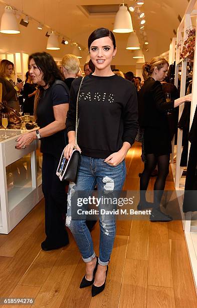 Lucy Mecklenburgh attends the High Everyday Couture Collection Presentation by Claire Campbell hosted by Jasmine Guinness and Jade Parfitt on October...