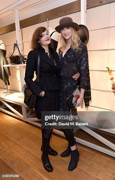Jasmine Guinness and Jade Parfitt attend the High Everyday Couture Collection Presentation by Claire Campbell hosted by Jasmine Guinness and Jade...