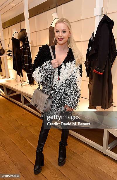 Betsy Blue attends the High Everyday Couture Collection Presentation by Claire Campbell hosted by Jasmine Guinness and Jade Parfitt on October 27,...