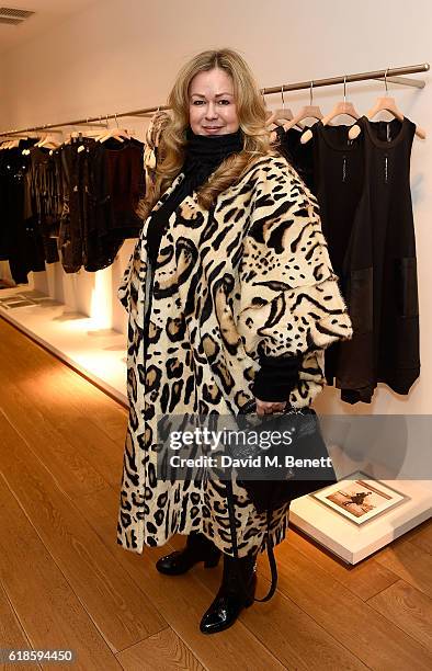 Irina Stolyarova attends the High Everyday Couture Collection Presentation by Claire Campbell hosted by Jasmine Guinness and Jade Parfitt on October...