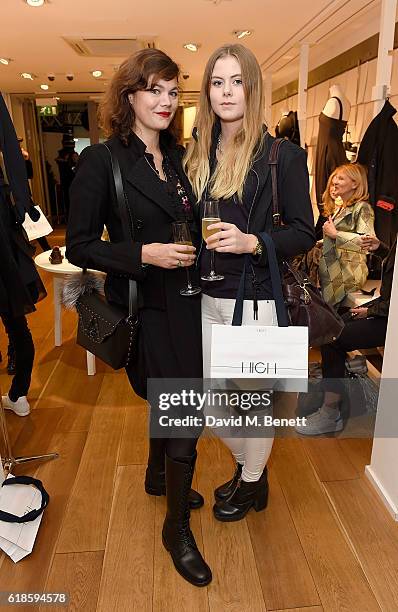 Jasmine Guinness and Bella O'Toole attend the High Everyday Couture Collection Presentation by Claire Campbell hosted by Jasmine Guinness and Jade...