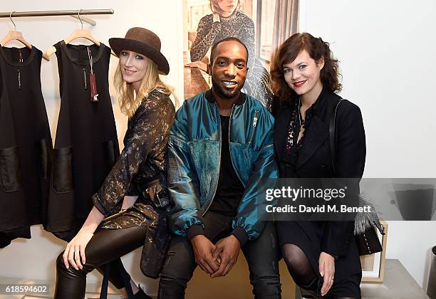Jade Parfitt, Mekel Bailey and Jasmine Guinness attends the High Everyday Couture Collection Presentation by Claire Campbell hosted by Jasmine...