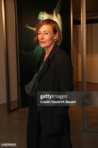 Lisa Stansfield attends the closing party of artist Ben Ashton's exhibition 'The King Is Dead, Long Live The King' at The Cob Gallery on October 27,...