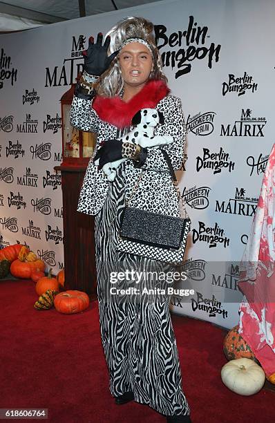 Julian Stoeckel attends the Halloween party by Natascha Ochsenknecht at Berlin Dungeon on October 27, 2016 in Berlin, Germany.