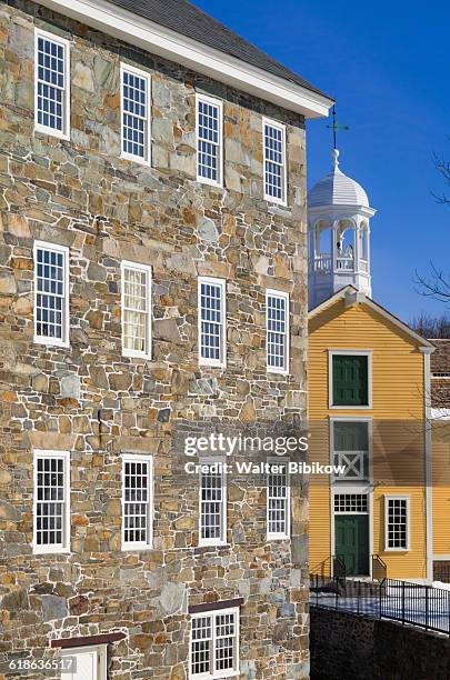 usa, rhode island, exterior - slater mill historic site stock pictures, royalty-free photos & images