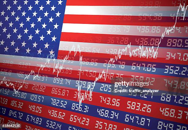 ilustrações de stock, clip art, desenhos animados e ícones de usa financial background - dow jones industrial average