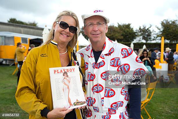 June Cochran, , with Richard Plavetich at Goodwood on September 9, 2016 in Chichester, England.