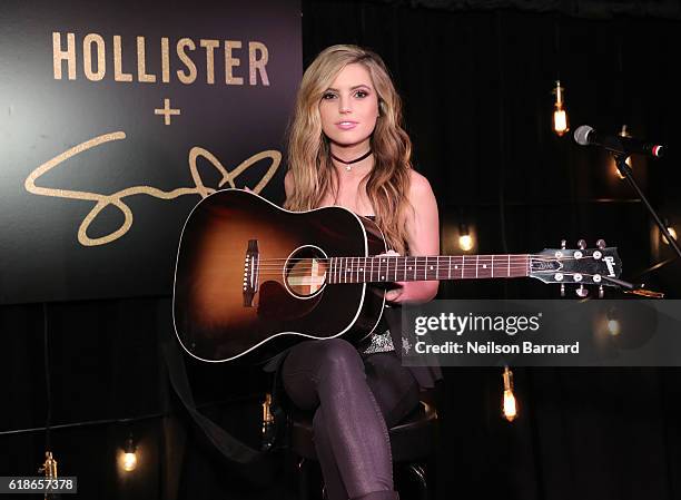 Sydney Sierota performs at Hollister Co. X Sydney Sierota Kickoff Event at Hollister Soho on October 27, 2016 in New York City.