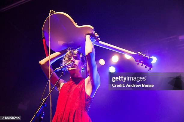 Ezra Furman performs at The O2 Ritz Manchester on October 27, 2016 in Manchester, England.