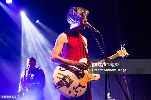 Ezra Furman performs at The O2 Ritz Manchester on October 27, 2016 in Manchester, England.