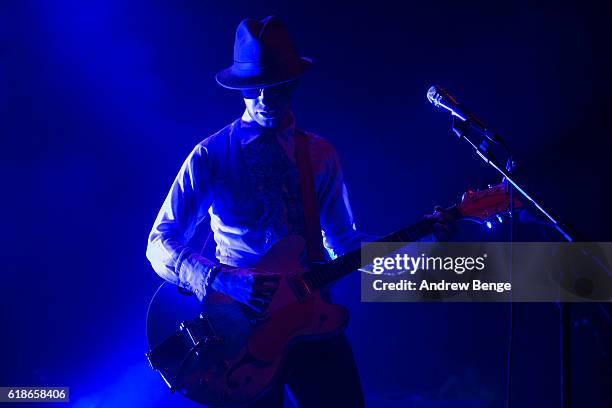 Ezra Furman performs as Delmore Huggs at The O2 Ritz Manchester on October 27, 2016 in Manchester, England.